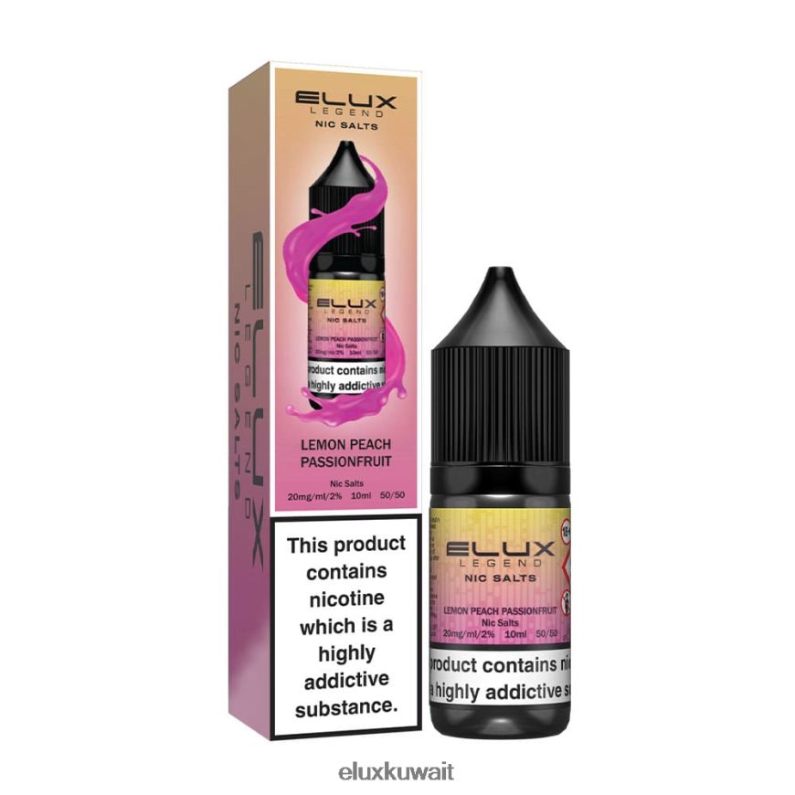 Elux Legend ملح نيك 10 مل | Elux Vape Flavours 4X262B70 الليمون والخوخ العاطفة