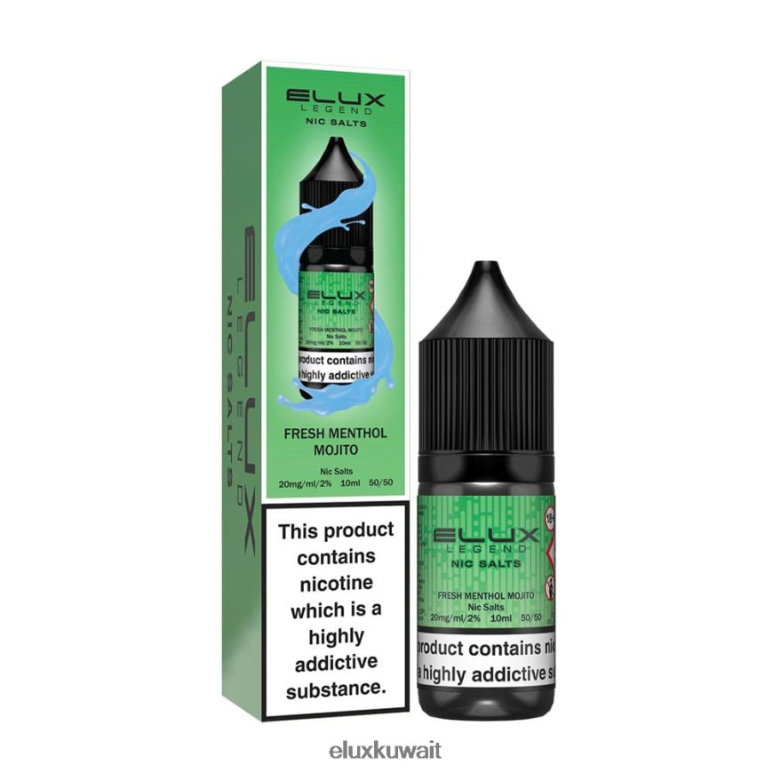 Elux Legend ملح نيك 10 مل | Elux Vape Review 4X262B69 موهيتو المنثول الطازج