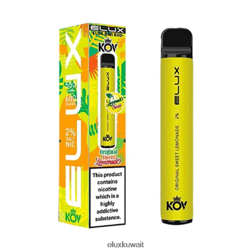 Elux Bar Lemonade Series vape الأصلي القابل للتصرف | Elux Vape Near Me 4X262B8 عصير الليمون الحلو