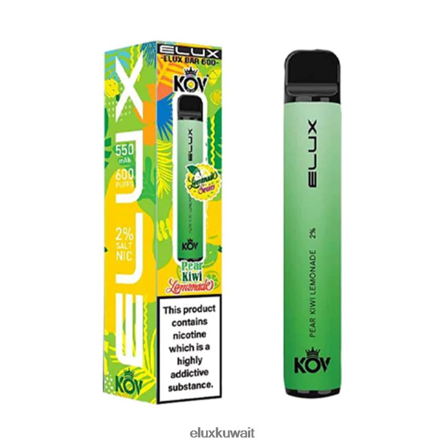 Elux Bar سلسلة عصير الليمون vape القابل للتصرف | Elux Vape Review 4X262B79 عصير الليمون والكمثرى والكيوي