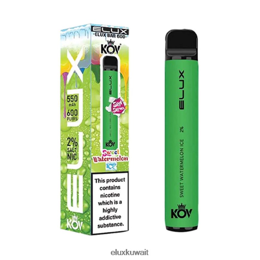 Elux Bar سلسلة حلوة vape القابل للتصرف | Elux Vapes Bulk 4X262B111 جليد البطيخ الحلو