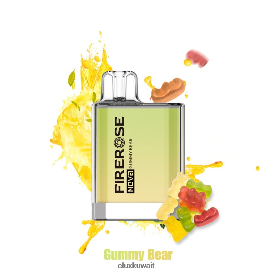 Elux Firerose Nova 600 نفخة فيب يمكن التخلص منها | Elux Vape Price 4X262B27 حلوى الدب المضغية
