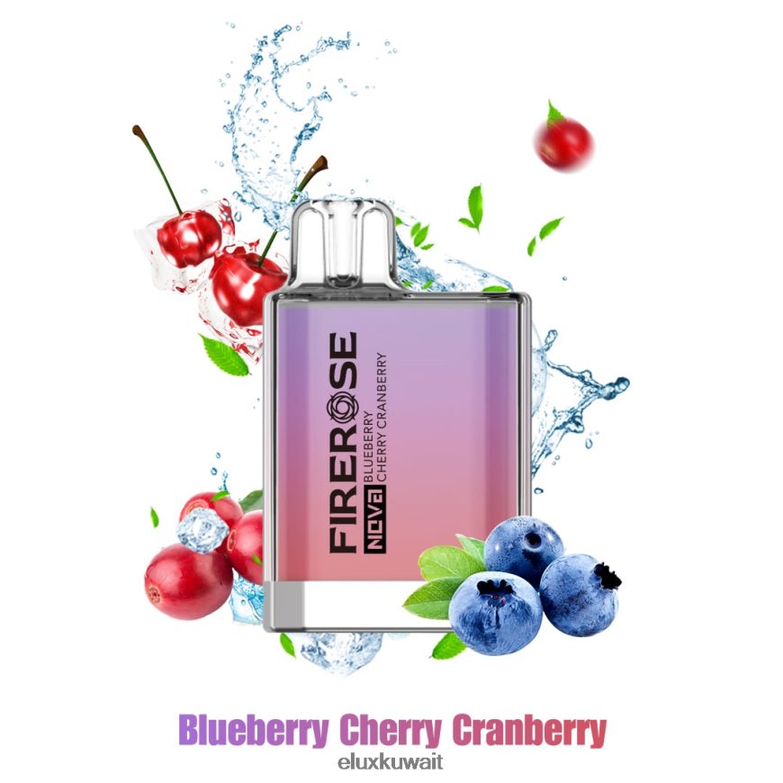 Elux Firerose Nova 600 نفخة فيب يمكن التخلص منها | Elux Vapes Bulk 4X262B21 التوت البري الكرز